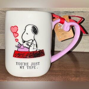 🥰 Rae Dunn Peanuts Snoopy Type Writing “You’re Just My Type” Valentine's Day 💕